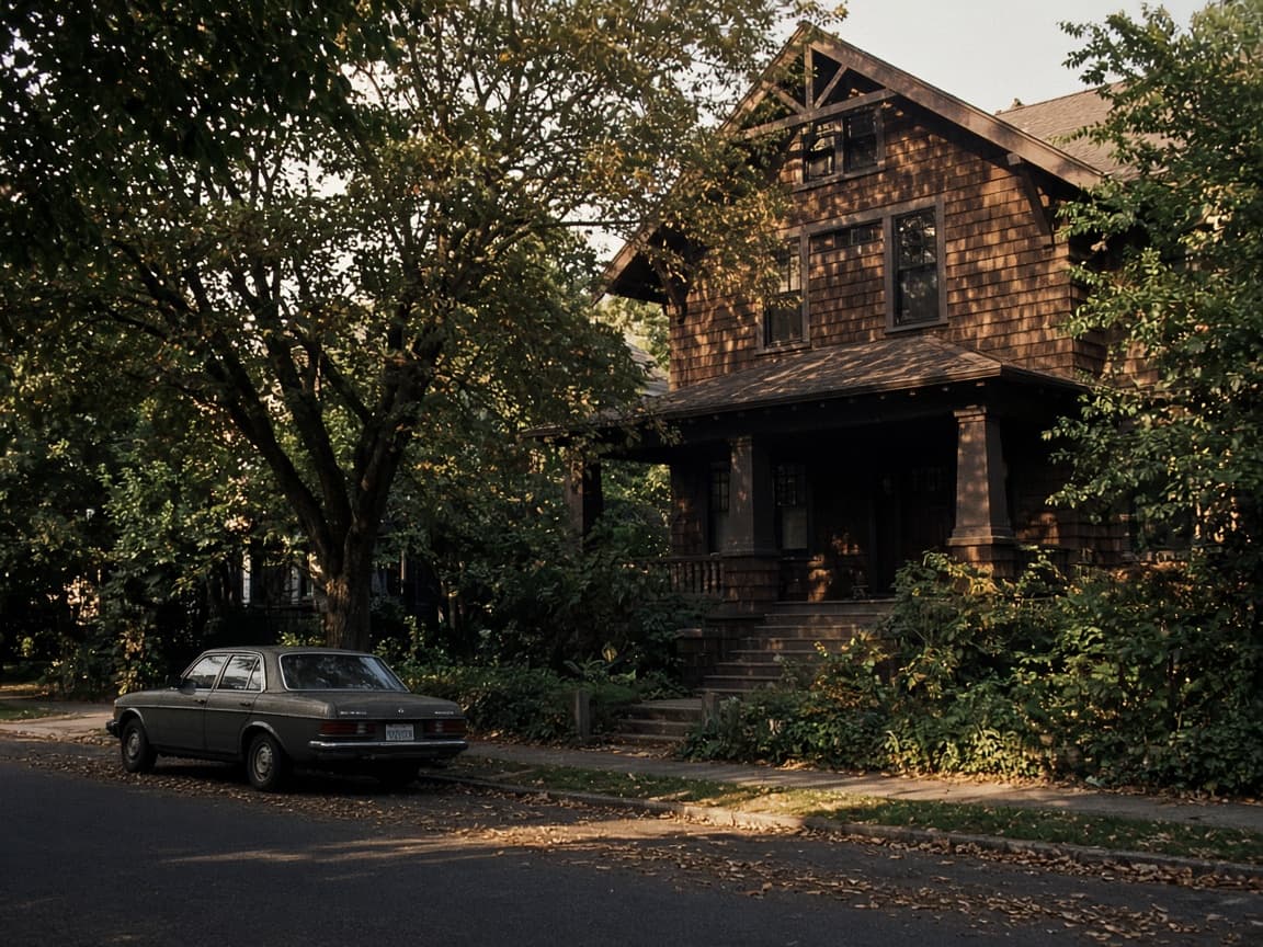 Brown-shingle house on a North Berkeley street
